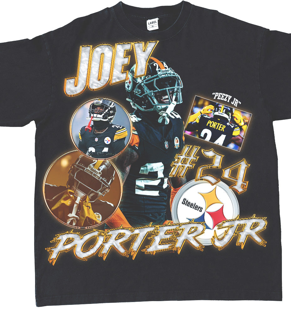JOEY PORTER JR STEELERS GRAPHIC TEE