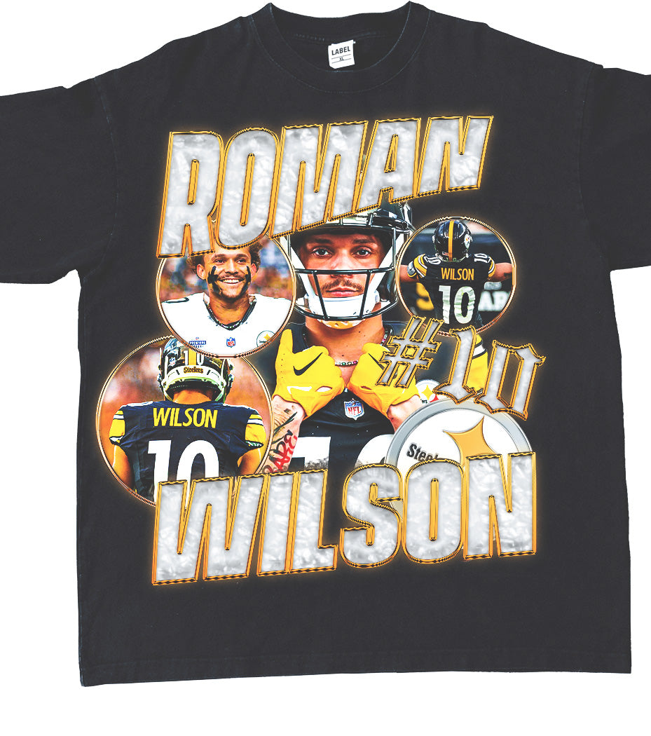ROMAN WILSON STEELERS GRAPHIC TEE